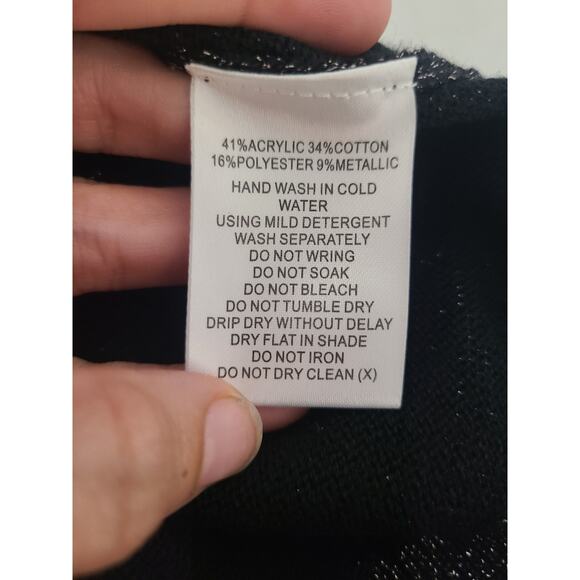 Cooper st small Alice knit dress black metallic new with tags - Picture 8 of 11